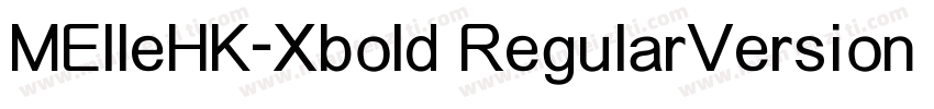 MElleHK-Xbold RegularVersion 210字体转换
